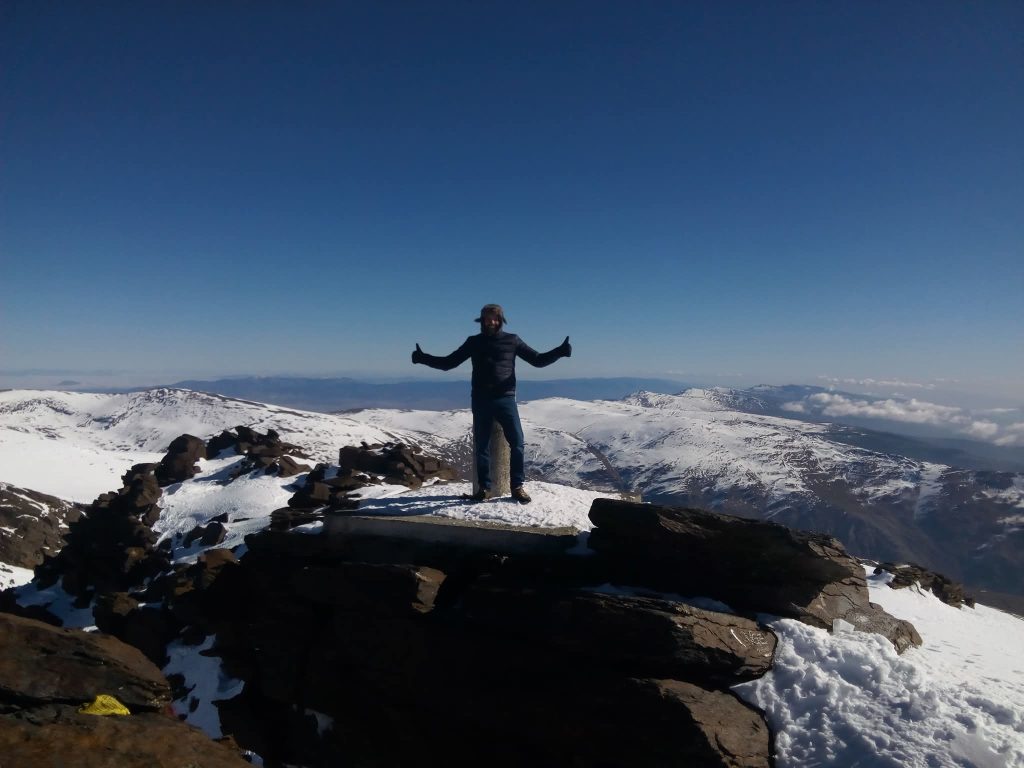 Le mont Mulhacén est le plus haut sommet de la péninsule Ibérique, 3479 mètres, Espagne, Grenade, Sierra Nevada